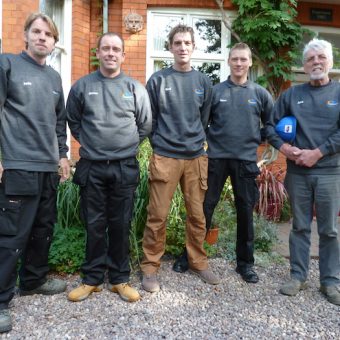 JMS Wood Burning Stove installation team