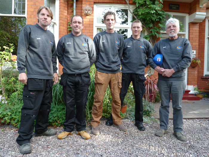 JMS Wood Burning Stove installation team